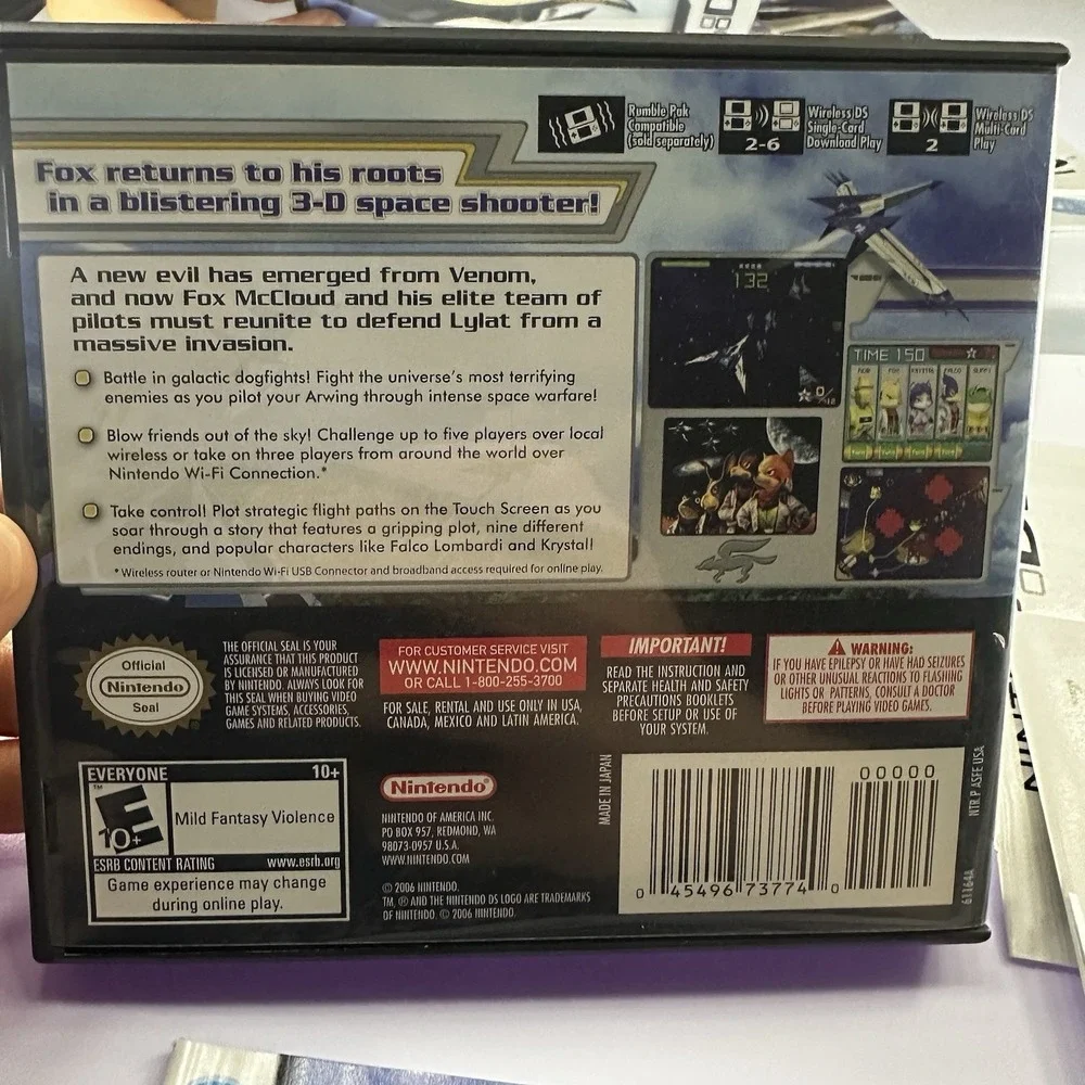 Star Fox Command (Nintendo DS) Case, Manual, And Inserts Only - Mint/Clean!